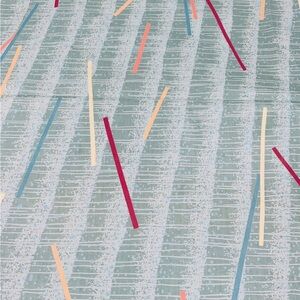 VTG Schumacher Vibrations Fabric Tony Putnam Pick Up Sticks Chintz 3yrds+15"x54"